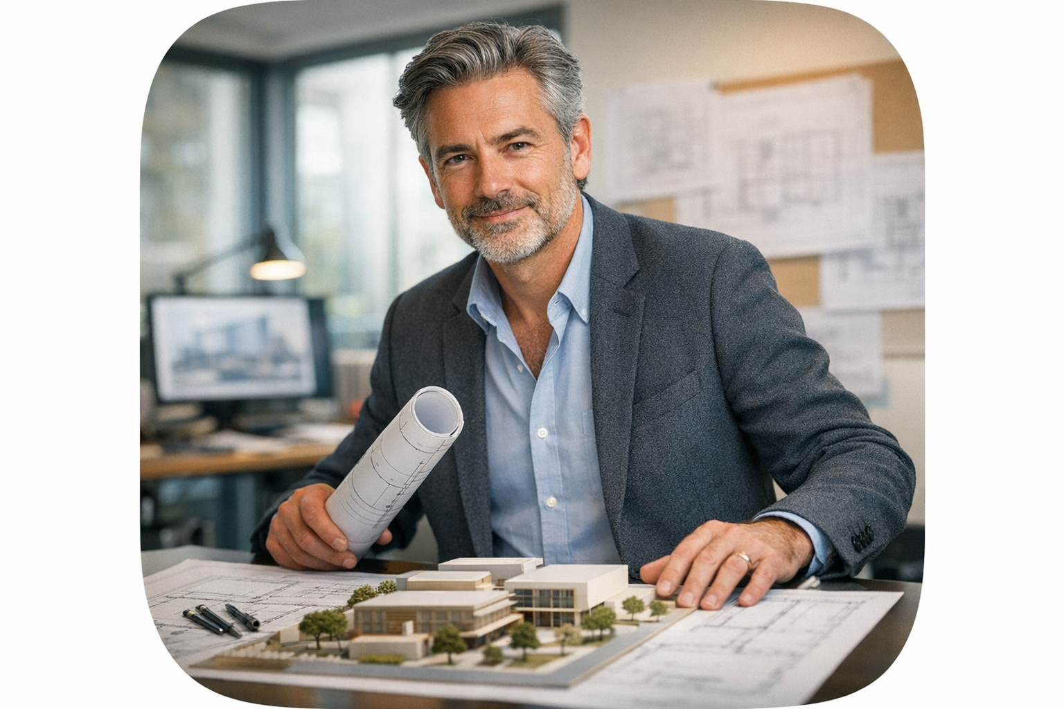 Architectural Curves on Rounded Edges